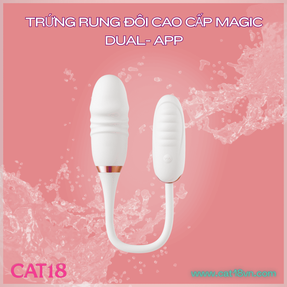 Trứng Rung Đôi Cao Cấp Magic Dual App CAT18