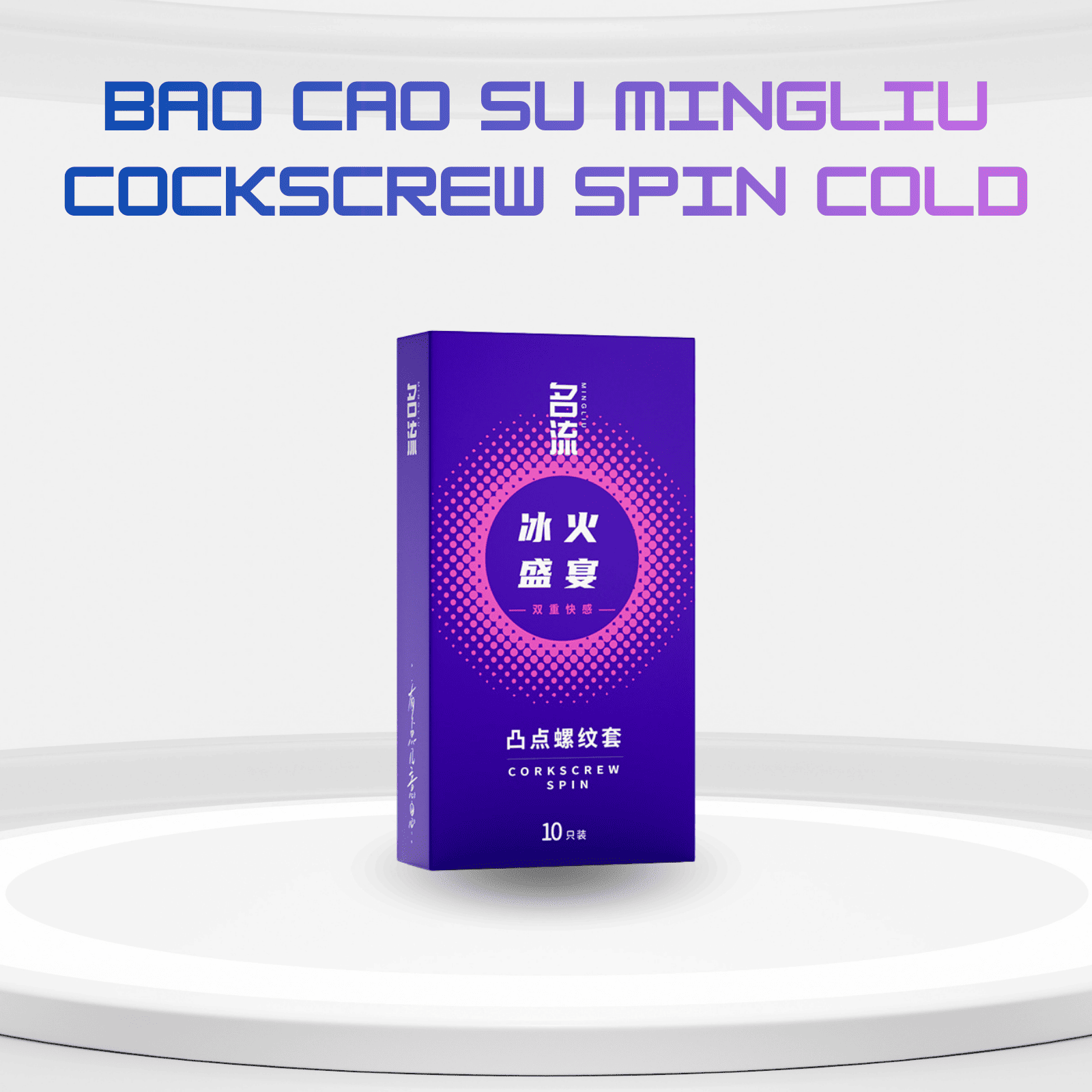 Bao Cao Su Mingliu Cockscrew Spin Cold CAT18